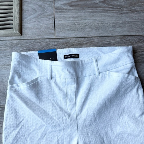 NWT Hilary Radley White Slim Fit Cropped Pants - Picture 2 of 11